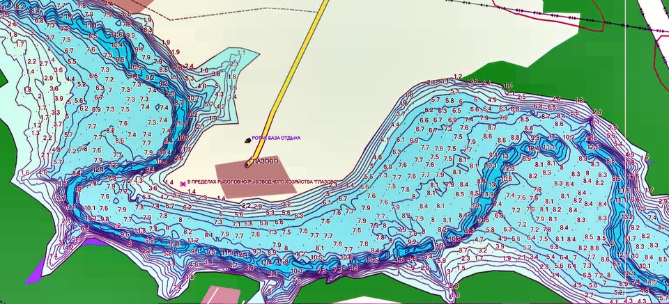 Методологии вычисления карт для навигатора с глубинами озер, рек и водоемов