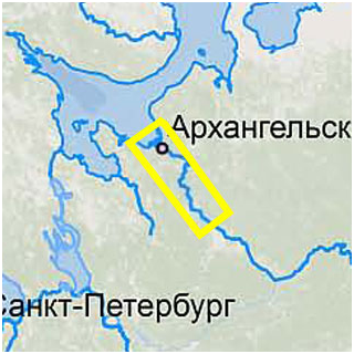Карта C-MAP RS-517 река Северная Двина, низовье