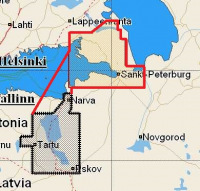 Карта C-MAP RS-607 Чудское и Псковское озера