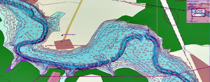 Методологии вычисления карт для навигатора с глубинами озер, рек и водоемов