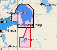 Карта C-MAP RS-610 Ладожское озеро