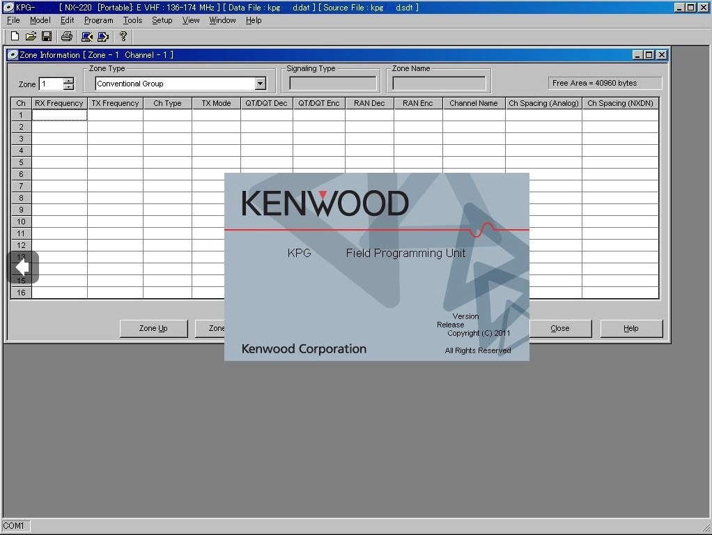 Kenwood KPG-111DK Программное обеспечение Kenwood KPG-111DK