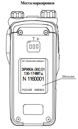 Маркировка Эрика-360.01