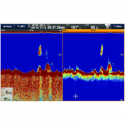 Raymarine CP370 ClearPulse данные измерений