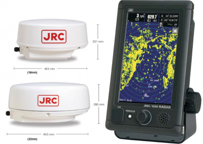 JRC JMA-1034 размеры антенн