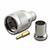 N-111B ВЧ-разъем N,  штекер,  RG-213,  обжимной (crimp)