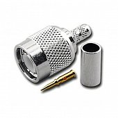 T-111F ВЧ-разъем TNC,  штекер,  RG-58,  обжимной (crimp)