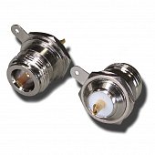 N-235 ВЧ-разъем N,  гнездо, на панель под гайку