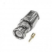 B-112C ВЧ-разъем BNC,  штекер,  RG-214/DX-10,  прижимной (clamp)