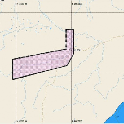 Карта C-MAP RS-501 река Лена, Олёкминск - Алдан