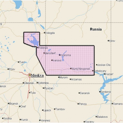 Карта C-MAP RS-214 Рыбинск - Чебоксары, Волго - Балт