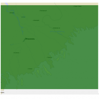 Карта C-MAP RS-218 дельта реки Волга