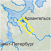Карта C-MAP RS-517 река Северная Двина, низовье