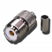 U-211F ВЧ-разъем UHF,  гнездо,  RG-58,  обжимной (crimp)