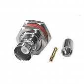 B-231F ВЧ-разъем BNC,  гнездо,  RG-58,  на панель под гайку