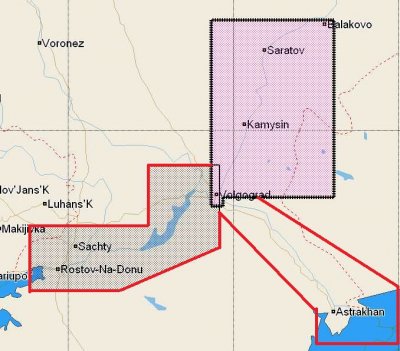 Карта C-MAP RS-223 Балаково - Волгоград