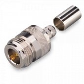N-211-5D ВЧ-разъем N,  гнездо,  5D-FB,  обжимной (crimp)