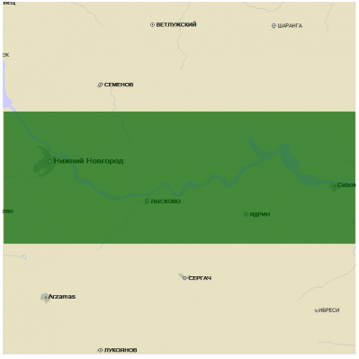 Карта C-MAP RS-227 Нижний Новгород - Чебоксары