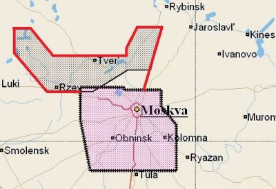 Карта C-MAP RS-225 Москва - Коломна - Калуга и озера