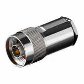 N-112B ВЧ-разъем N,  штекер,  RG-213,  прижимной (clamp)