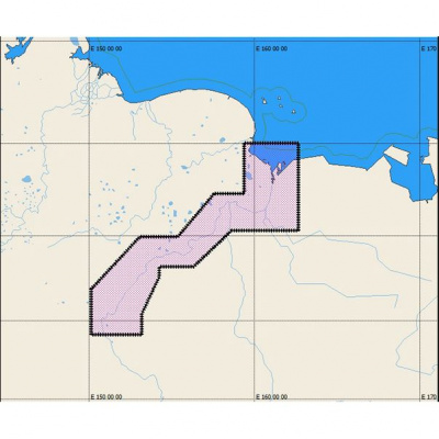 Карта C-MAP RS-518 река Колыма, низовье