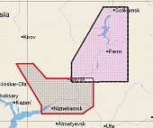 Карта C-MAP RS-228 верховье реки Кама
