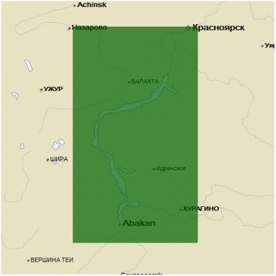 Карта C-MAP RS-242 Красноярское водохранилище