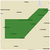 Карта C-MAP RS-231 низовье реки Ока