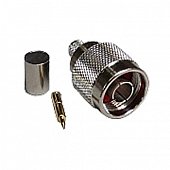 N-111C ВЧ-разъем N,  штекер,  RG-214,  обжимной (crimp)