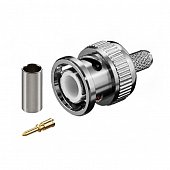 B-111F ВЧ-разъем BNC,  штекер,  RG-58,  обжимной (crimp)