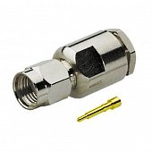 S-112F ВЧ-разъем SMA,  штекер,  RG-58,  прижимной (clamp)