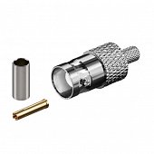 B-211F ВЧ-разъем BNC,  гнездо,  RG-58,  обжимной (crimp)