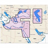 карта c-map em-111 восточная часть средиземного моря, каспийское и черное моря, крым Карта C-MAP EM-111 Восточная часть Средиземного моря, Каспийское и Черное моря, Крым