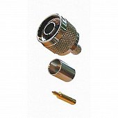 N-111F ВЧ-разъем N,  штекер,  RG-58,  обжимной (crimp)